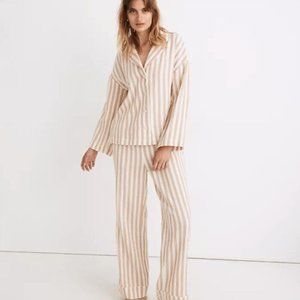 NWT Madewell Striped Double-Gauze Oversized Pajama Set